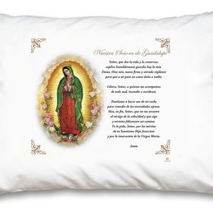 Our Lady of Guadalupe Pillow Case - Spanish Prayer